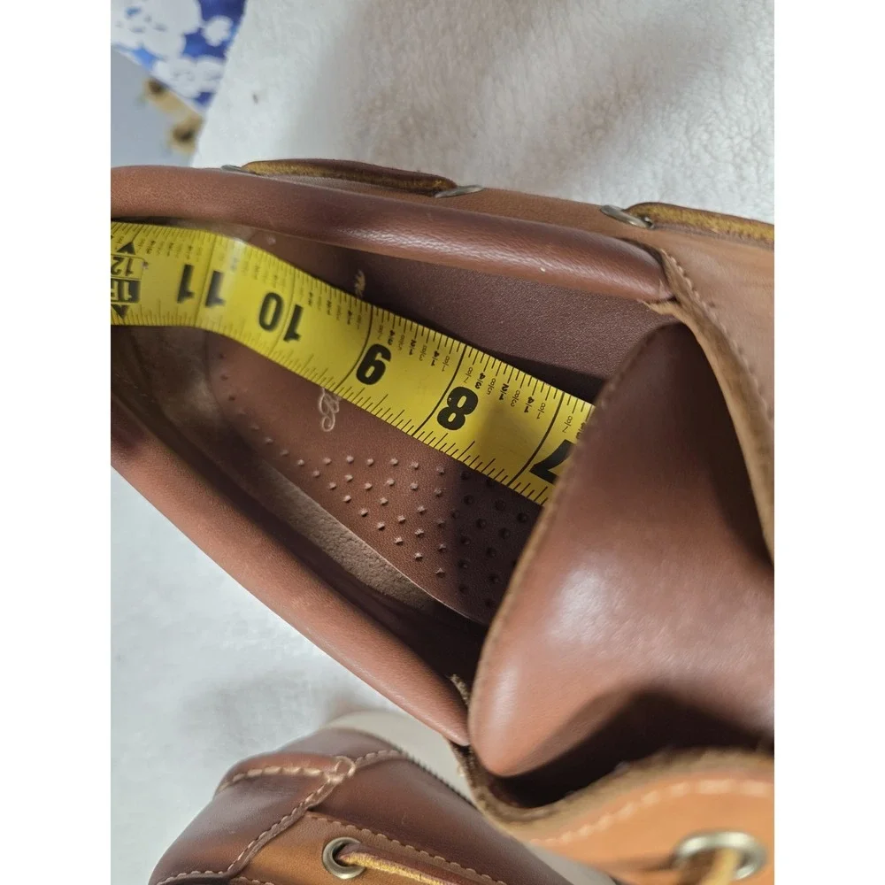 Brooks Brothers Men's Leather Boat Shoes Size 9 D Brown Deck‎ Shoes